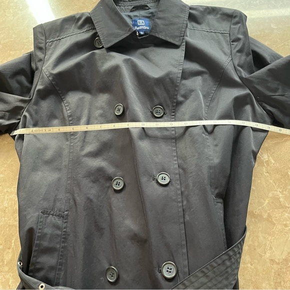 Reitmans navy blue double breasted trench coat size large - Picture 11 of 13